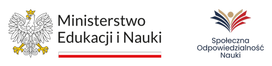Finansowanie projektu: logo Ministra Edukacji i Nauki